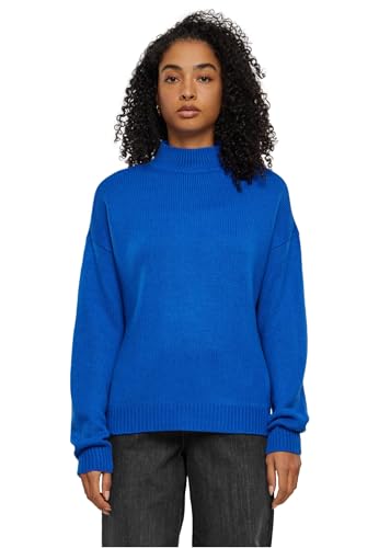 Urban Classics Damen Ladies Oversize Turtleneck Sweater Sweatshirt, per Pack Blau (brightblue 01434), X-Small (Herstellergröße: XS) von Urban Classics