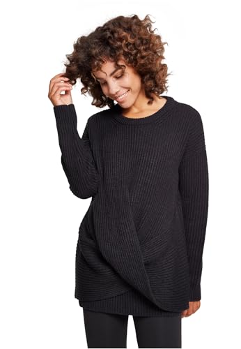 Urban Classics Damen Ladies Wrapped Sweater Sweatshirt, per Pack Schwarz (Black 00007), Medium (Herstellergröße: M) von Urban Classics