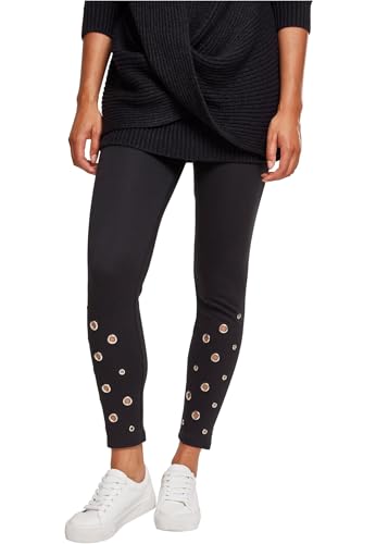 Urban Classics Damen Ladies Eyelet Leggings Leggings, per Pack Schwarz (Black 00007), W27(Herstellergröße: S) von Urban Classics