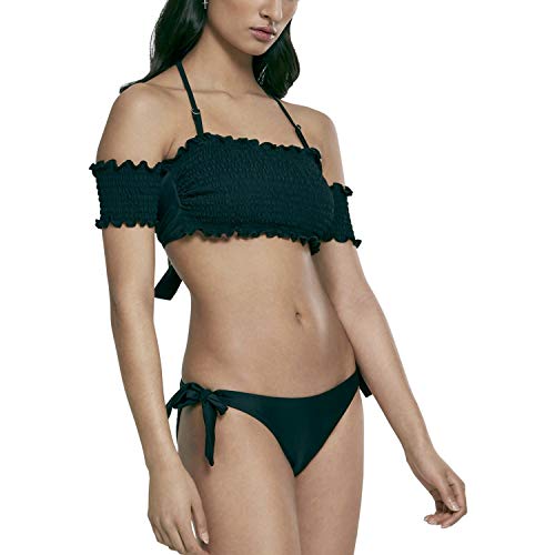 Urban Classics Damen TB2585-Ladies Smoked Bikini-Set, Schwarz (Black 00007), L von Urban Classics