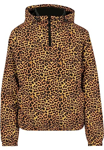 Urban Classics Damen Animal Print Windbreaker Überziehjacke, Leo, Größe XS von Urban Classics