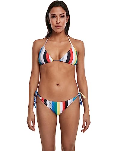 Urban Classics Damen Ladies Stripe Bikini Bikini-Set, per Pack Mehrfarbig (Multicolor 01667), 34 (Herstellergröße: XS) von Urban Classics