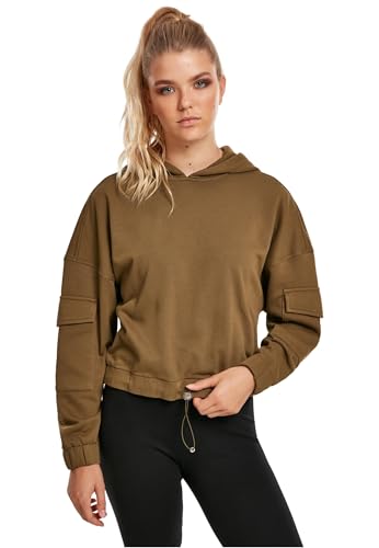 Urban Classics Ladies Short Worker Hoody summerolive XXL von Urban Classics