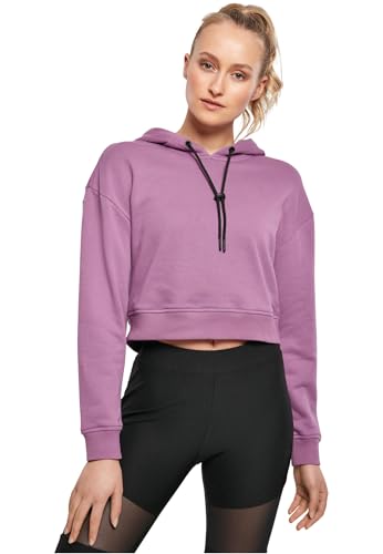 Urban Classics Ladies Short Terry Hoody, duskviolet, 3XL von Urban Classics