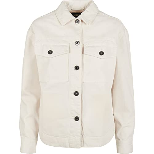 Urban Classics Damen TB4366-Ladies Oversized Shirt Jacket Jacke, whitesand, S von Urban Classics