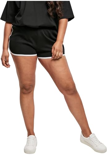Urban Classics Damen TB4372-Ladies Organic Interlock Retro Hotpants Shorts, Black/White, 4XL Urban Classics Damen TB4372-Ladies Organic Interlock Retro Hotpants Shorts, Black/White, 4XL von Urban Classics