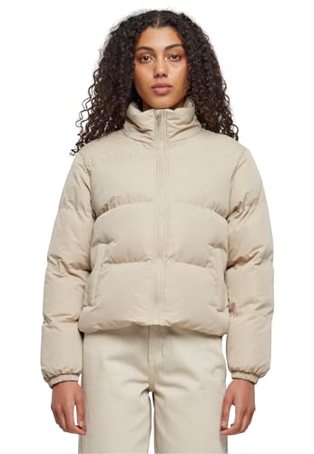 Urban Classics Damen Jacke Ladies Short Peached Puffer Jacket wetsand XXL von Urban Classics