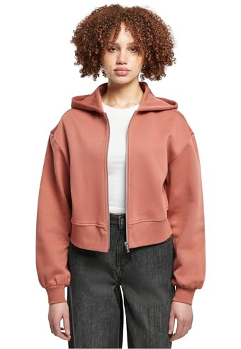 Urban Classics Damen Jacke Ladies Short Oversized Zip Jacket Terracotta XXL von Urban Classics
