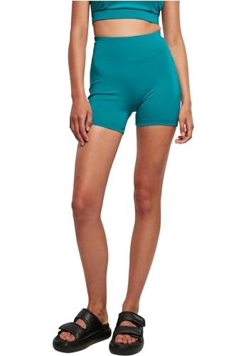 Urban Classics Damen Shorts Ladies Recycled High Waist Cycle Hot Pants watergreen XXL von Urban Classics