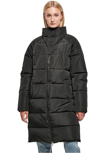 Urban Classics Damen Jacke Ladies High Neck Puffer Coat black 4XL von Urban Classics