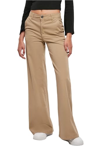 Urban Classics Damen Hose Ladies High Waist Wide Leg Chino Pants unionbeige 32 Urban Classics Damen Hose Ladies High Waist Wide Leg Chino Pants unionbeige 32 von Urban Classics