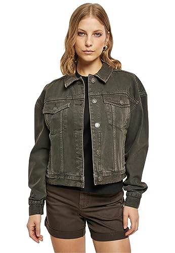 Urban Classics Damen Jacke Ladies Oversized Colored Denim Jacket brown L von Urban Classics