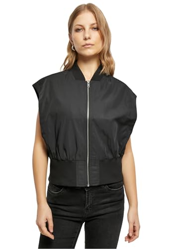 Urban Classics Damen Weste Ladies Recycled Short Bomber Vest black XS Urban Classics Damen Weste Ladies Recycled Short Bomber Vest black XS von Urban Classics