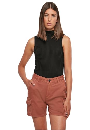 Urban Classics Damen Top Ladies Rib Knit Sleevless Body Black XXL von Urban Classics