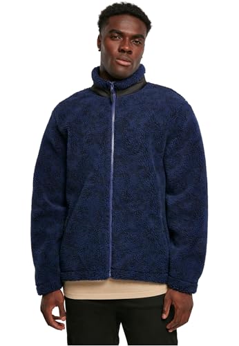 Urban Classics Herren Jacke AOP Sherpa Jacket darkbluedamast M von Urban Classics