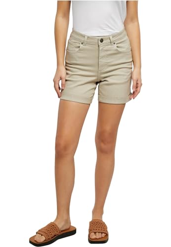 Urban Classics Damen Hose Ladies Colored Strech Denim Shorts softseagrass 31 von Urban Classics
