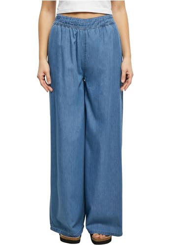 Urban Classics Damen Hose Ladies Light Denim Wide Leg Pants SkyBlue Washed 3XL von Urban Classics