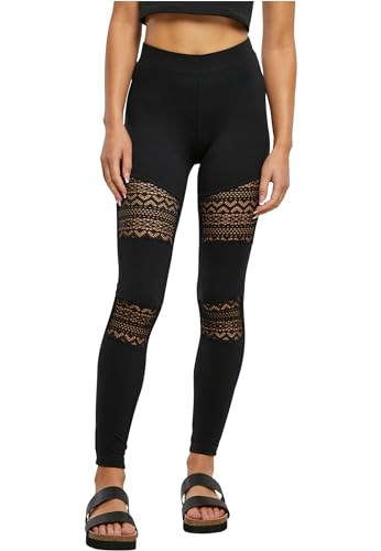 Urban Classics Damen Leggings Ladies Crochet Lace Inset Leggings Black XS Urban Classics Damen Leggings Ladies Crochet Lace Inset Leggings Black XS von Urban Classics