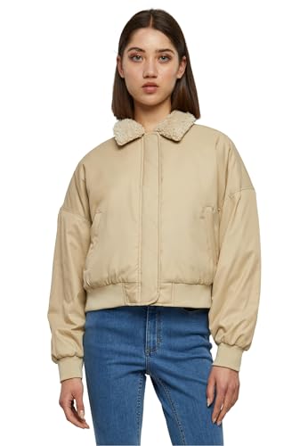 Urban Classics Damen Jacke Ladies Pilot Bomber Jacket wetsand/sand M von Urban Classics