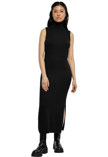 Urban Classics Damen TB6094-Ladies Knitted Eco Viscose Turtleneck Dress Kleid, Black, XXL Urban Classics Damen TB6094-Ladies Knitted Eco Viscose Turtleneck Dress Kleid, Black, XXL von Urban Classics