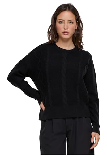 Urban Classics Damen Sweatshirt Ladies Cabel Knit Sweater Black M Urban Classics Damen Sweatshirt Ladies Cabel Knit Sweater Black M von Urban Classics
