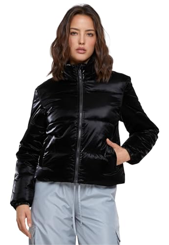 Urban Classics Damen Jacke Ladies Shark Skin Puffer Jacket black 4XL von Urban Classics
