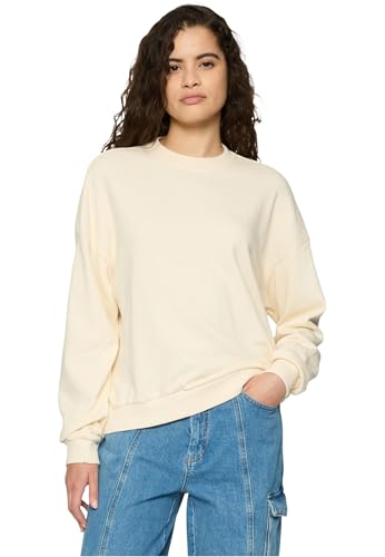 Urban Classics Damen Sweatshirt Ladies Oversized Light Terry Crewneck, lässiger Pullover für Frauen, Oversized Fit von Urban Classics