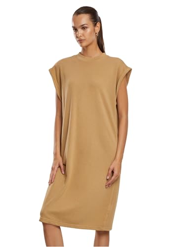 Urban Classics Damen TB6856-Ladies Light Terry Dress Kleid, unionbeige, XXL von Urban Classics