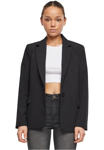 Urban Classics Damen TB6890-Ladies Basic Blazer Jacke, Black, L Urban Classics Damen TB6890-Ladies Basic Blazer Jacke, Black, L von Urban Classics