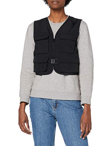 Urban Classics Damen Tactisch damesvest Jacke, Schwarz, XS EU Urban Classics Damen Tactisch damesvest Jacke, Schwarz, XS EU von Urban Classics