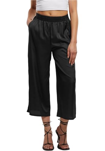 Urban Classics Damen Hose Ladies Satin Wide Leg Culotte, Weite Hose für Frauen, Damen Culotte aus Polyester-Satin, Größen XS - 5XL Urban Classics Damen Hose Ladies Satin Wide Leg Culotte, Weite Hose für Frauen, Damen Culotte aus Polyester-Satin, Größen XS - 5XL von Urban Classics