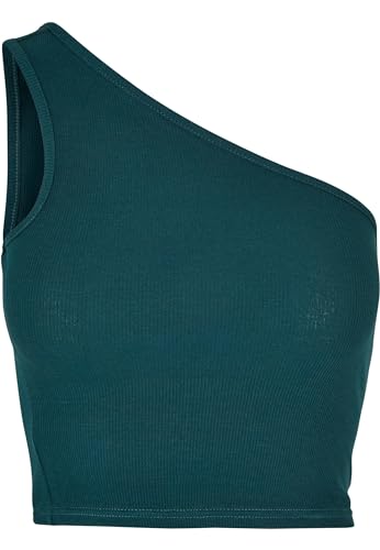 Urban Classics Damen TB2609-Ladies Cropped Asymmetric Top Trägershirt/Cami Shirt, watergreen, S von Urban Classics