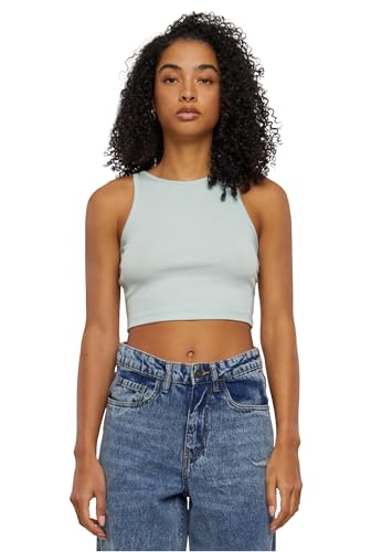Urban Classics Damen Top Ladies Organic Cropped Rib Top, Bauchfreies Frauen Top aus Bio-Baumwolle, erhältlich in vielen Farbvarianten, Größen XS-5XL von Urban Classics