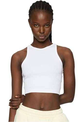 Urban Classics Damen Top Ladies Organic Cropped Rib Top 2-Pack, 2er Pack Bauchfreies Frauen Top, Bio-Baumwolle, erhältlich in vielen Farben, Größen XS-5XL von Urban Classics