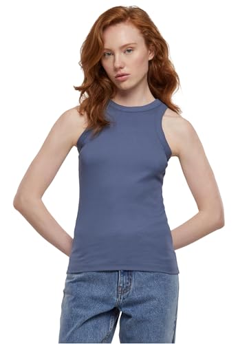 Urban Classics Damen Top Ladies Racer Back Rib Top, Geripptes Frauen Top mit Racerback, Baumwolle, erhältlich, Größen XS-5XL von Urban Classics