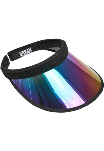 Urban Classics Unisex Holographic Visor Schirmmütze, Mehrfarbig (black/multicolour 00466), Einheitsgröße EU von Urban Classics