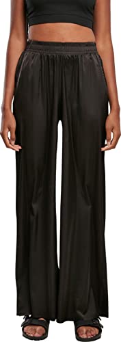 Urban Classics Damen Women's Satin Wide Leg Trousers Pants, Schwarz, 3XL EU von Urban Classics