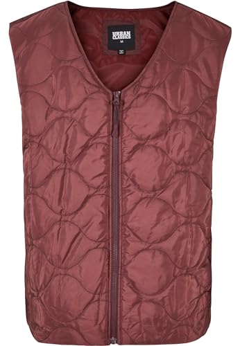 Urban Classics Damen TB5902-Zipped Gilet Weste, Cherry, 5XL von Urban Classics