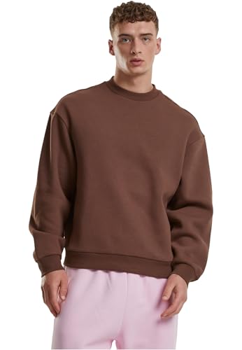 Urban Classics Fluffy Crewneck chocolatebrown, L von Urban Classics