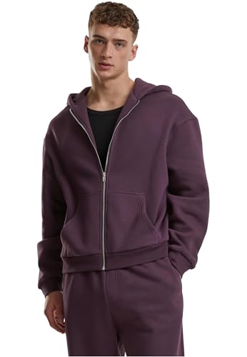 Urban Classics Fluffy Zip Cardigan plumpurple, XS von Urban Classics