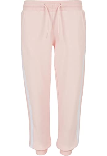 Urban Classics Girl's UCK2453-Girls College Contrast Sweatpants Pants, pink/White/pink, 110/116 von Urban Classics