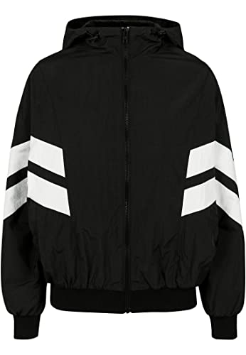 Urban Classics Girl's UCK2664-Girls Crinkle Batwing Jacket Jacke, White/Black, 110/116 von Urban Classics