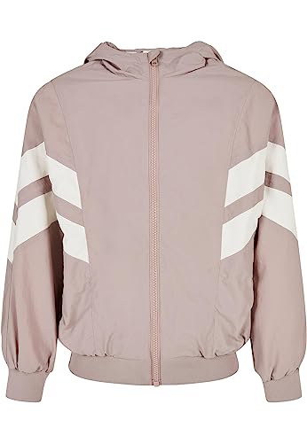 Urban Classics Girl's Girls Crinkle Batwing Jacket Jacke, duskrose/whitesand, 110/116 von Urban Classics