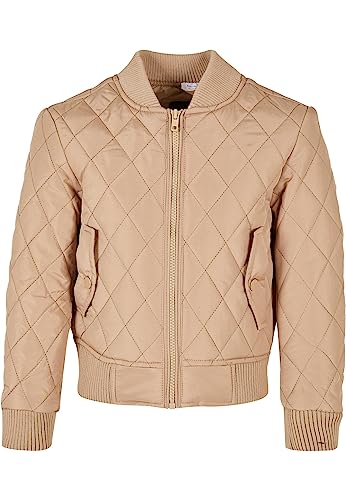 Urban Classics Girl's UCK806-Girls Diamond Quilt Nylon Jacket Jacke, unionbeige, 122/128 von Urban Classics