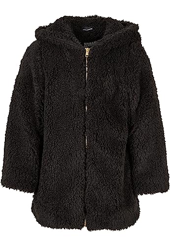 Urban Classics Girl's UCK1755-Girls Sherpa Jacket Jacke, Black, 110/116 von Urban Classics