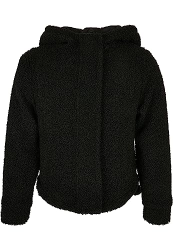 Urban Classics Girl's Girls Short Sherpa Jacket Jacke, Black, 122/128 von Urban Classics