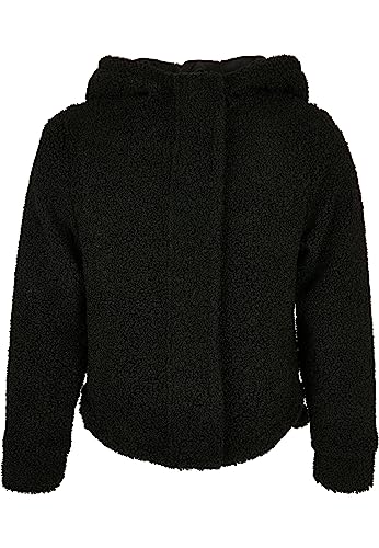 Urban Classics Girl's UCK4545-Girls Short Sherpa Jacket Jacke, Black, 158/164 von Urban Classics