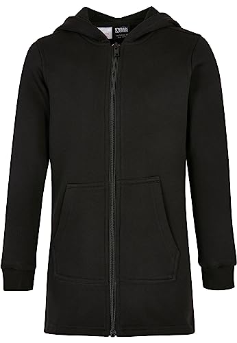 Urban Classics Girl's Girls Sweat Parka Sweatshirt, Black, 110/116 von Urban Classics