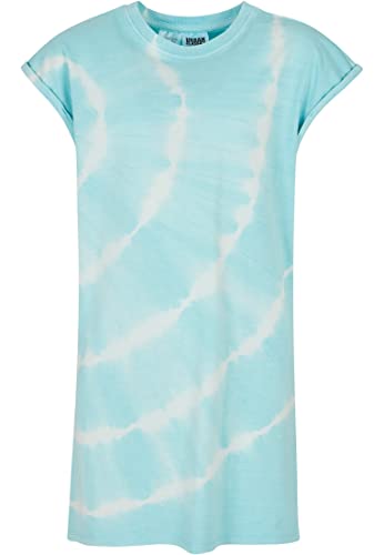 Urban Classics Girl's Girls Tie Dye Dress Kleid, aquablue, 122/128 von Urban Classics