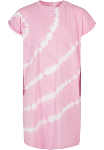 Urban Classics Girl's Girls Tie Dye Dress Kleid, girlypink, 122/128 von Urban Classics